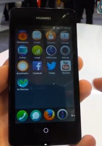 Huawei Ascend Y300 II con Firefox OS 1.1 pantalla