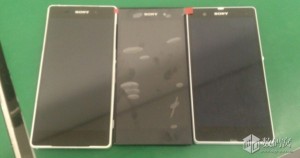 Sony Xperia Sirius D6503 junto al Xperia Z1 y Xperia Z
