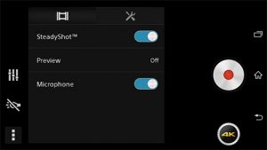Sony Xperia D6503 Sirius camera app 4K opciones