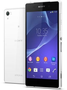 Xperia Z2 color blanco oficial Video 4K Android 4.4 KitKat