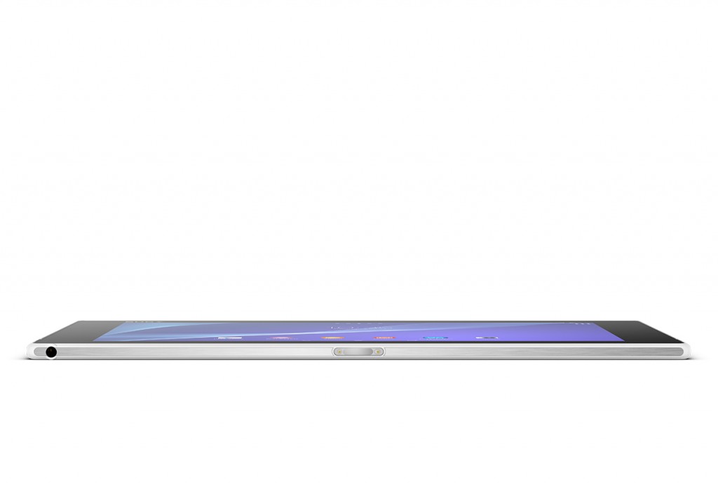Sony Xperia Z2 Tablet lado espesor ultra delgada