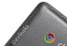 Samsung Chromebook 2 parte trasera imitación piel con detalle logo Chrome