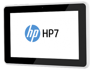 HP 7 1800 en México pantalla frente de lado