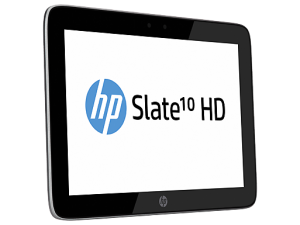 HP Slate 10 HD tablet en México pantalla de lado