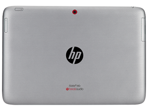 HP Slate 10 HD tablet en México cámara trasera y Beats Audio logo