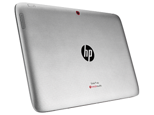 HP Slate 10 HD tablet en México cámara trasera y Beats Audio logo de lado