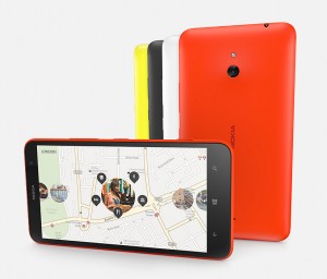 Nokia Lumia 1320 phablet pantalla HERE Mapas
