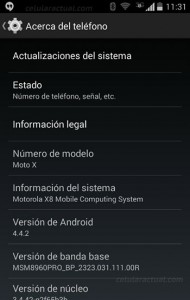 Moto X desbloqueado recibe Android 4.4 KitKat en México Acerca del teléfono