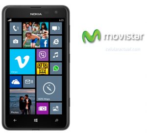 Nokia Lumia 625 4G en Movistar México Black Negro