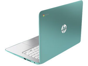 HP Chromebook 14 en México parte trasera de lado