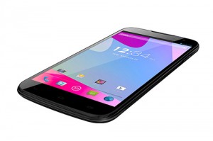 Blu Studio 6.0 HD phablet color negro pantalla recostado 2