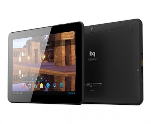 BQ Edison 2 Quad Core tablet en México pantalla frente y cámara trasera