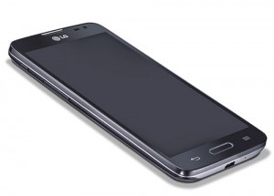 LG L90 D400 en México con Telcel pantalla frente acostado