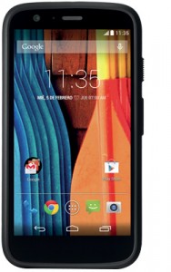 Moto G Forte en Iusacell México pantalla y cubierta trasera