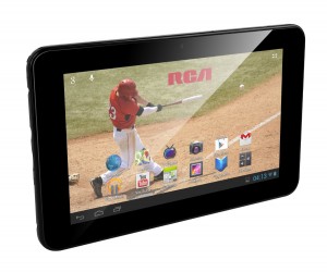 RCA 7 TV una tablet con TV y Dual core en México pantalla de lado