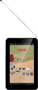 RCA 7 TV una tablet con TV y Dual core en México pantalla frente y Antena de TV