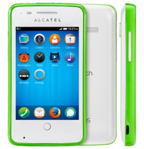 Alcatel One Touch Fire con Firefox OS en México con Telcel color blanco con verde