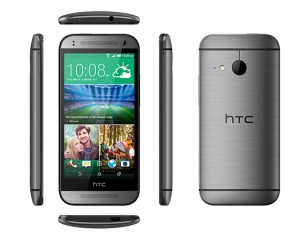 HTC One mini 2 oficial pantalla y cámara color gris dimensiones