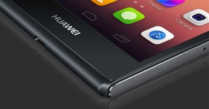 Huawei Ascend P7 color negro detalle iconos