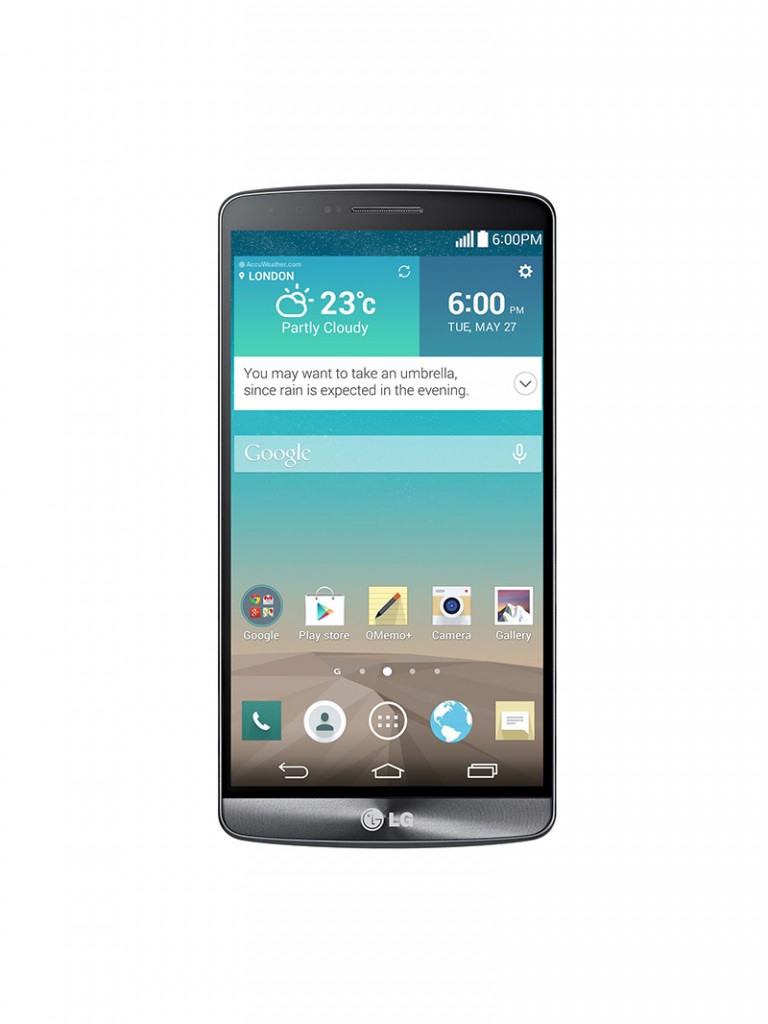 LG G3 oficial color Negro Metálico frente pantalla Quad HD