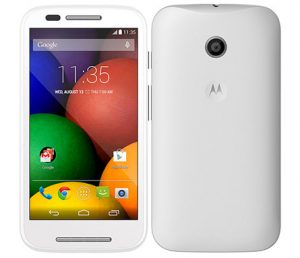 Moto E en México color blanco