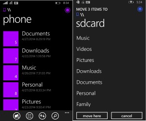 Windows Phone 8.1 File Manager