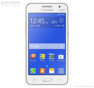 Samsung Galaxy Core 2 Duos color blanco pantalla