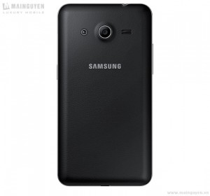 Samsung Galaxy Core 2 Duos color negro cámara trasera