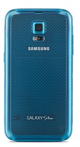 Samsung Galaxy S5 Sport azul brillante parte trasera