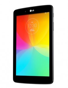 LG G Pad 7.0 V400 color negro pantalla lado