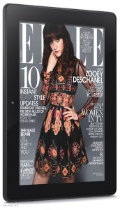 Amazon Fire HDX 8.9 2014 con revista Elle