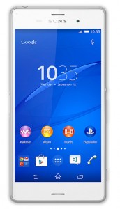 Sony Xperia Z3 pantalla de frente