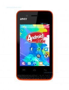 Lanix Ilium 106 en México con Telcel frente color naranja