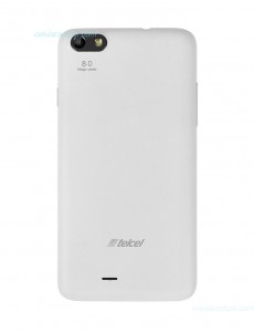 Lanix Ilium S520 en México con Telcel color blanco posterior cámara