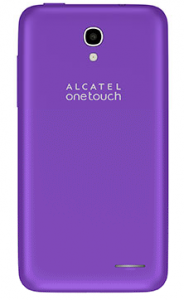 Alcatel Pop S3 un LTE parte trasera morado