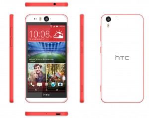 HTC Desire Eye color blanco y rojo grande