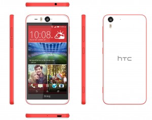 HTC Desire Eye color blanco y rojo grande