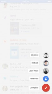 Pantalla Inbox by Gmail app en iOS 3