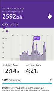 Microsoft Health app Day week 2