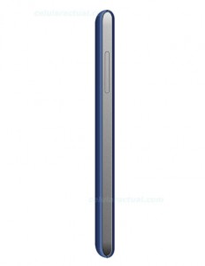 ZTE Kiss II Max color azul lateral