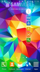 Lollipop captura de pantalla en Galaxy S5 2