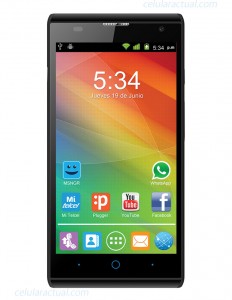 ZTE Blade G Lux en México con Telcel pantalla frente color negro