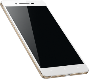 Oppo RC1 color blanco pantalla