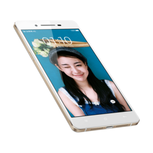 Oppo RC1 color blanco de lado pantalla de 5" HD