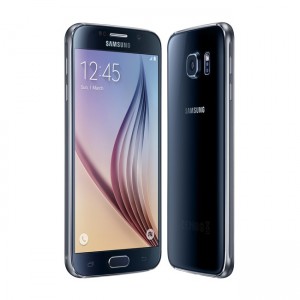 Samsung Galaxy S6 color negro pantalla y cámara frente
