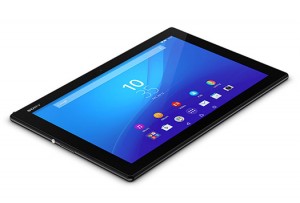 Sony Xperia Z4 Tablet recostada