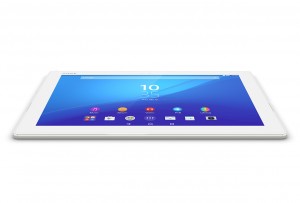 Sony Xperia Z4 Tablet recostada color blanco