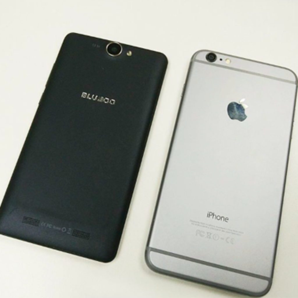 Bluboo X550 comparado con iPhone 6 Plus