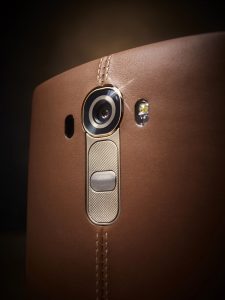 LG G4 cubierta trasera de piel