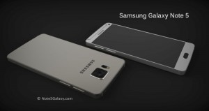Samsung Galaxy Note 5 render pantalla y cubierta